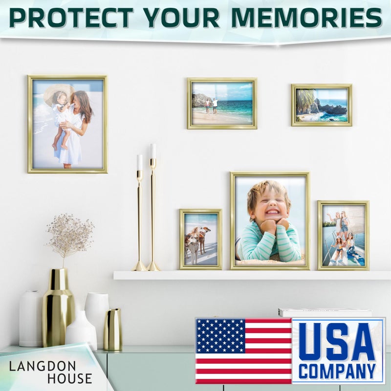 Langdon House Picture Frame Glass Replacements (Crystal Clear, 5x7, 3 Pack) High Definition Glass Sheet - Image 5